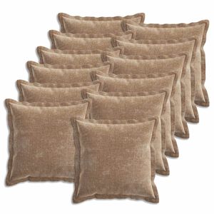 vidaXL Diivanipadi 12 pcs HOUTEN Pruun 50 x 50 cm &Scaron;en&uuml;&uuml;lfabric