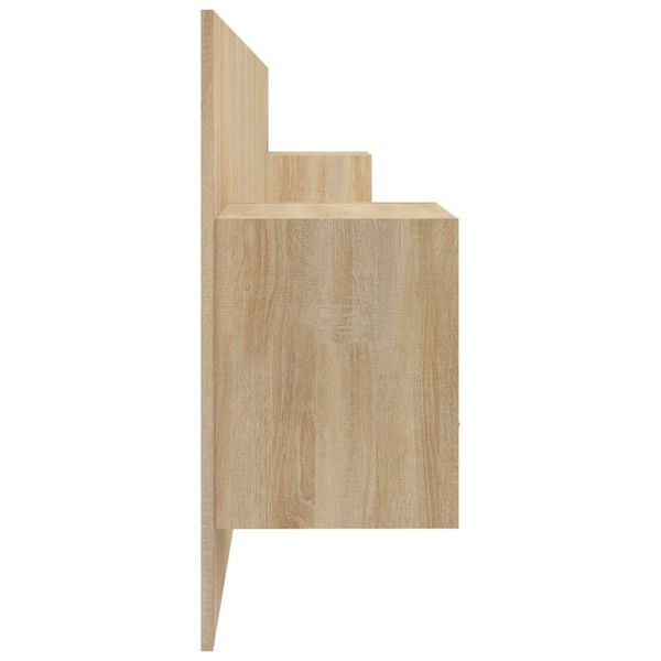 vidaXL voodipeats kappidega, Sonoma tamm, tehispuit