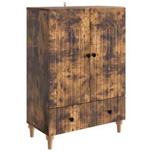 vidaXL K&otilde;ide sahtliga Suitsutatud tamm 66 x 34,5 x 95 cm Tehispuit