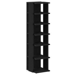 vidaXL kingakapp must tamm 25 x 27 x 102 cm t&ouml;&ouml;deldud puit