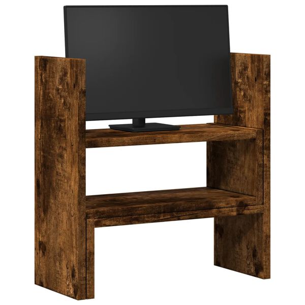 vidaXL kirjutuslaua korrastaja, suitsutamm, 40x17x41 cm, tehispuit