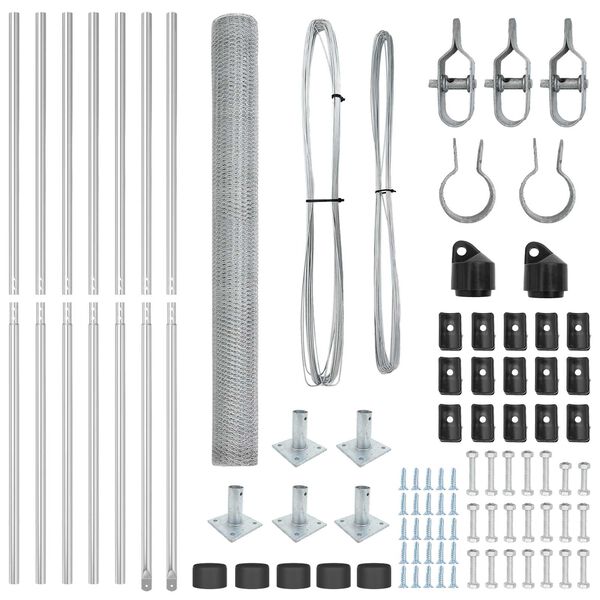 vidaXL Aiapost H&otilde;bedane 10 x 1,5 m (25 mm silmus) Teras