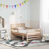 vidaXL Voodi raam madratsiga peaga Pruun 80 x 200 cm Tahke m&auml;nd