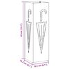 vidaXL Hoidik ja riputustugi Valge 15.5 x 15.5 x 49 cm Metall