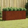 vidaXL taimekast, 200 x 80 x 80 cm, Corten-teras