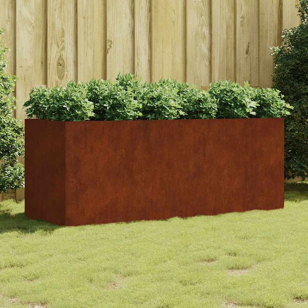 vidaXL taimekast, 200 x 80 x 80 cm, Corten-teras