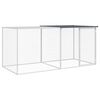 vidaXL kanapuur katusega, antratsiithall, 203 x 98 x 90 cm, tsingitud teras
