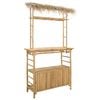 vidaXL V&auml;li baarilaud Neutraalne 110 x 50 x 209 cm Bambus