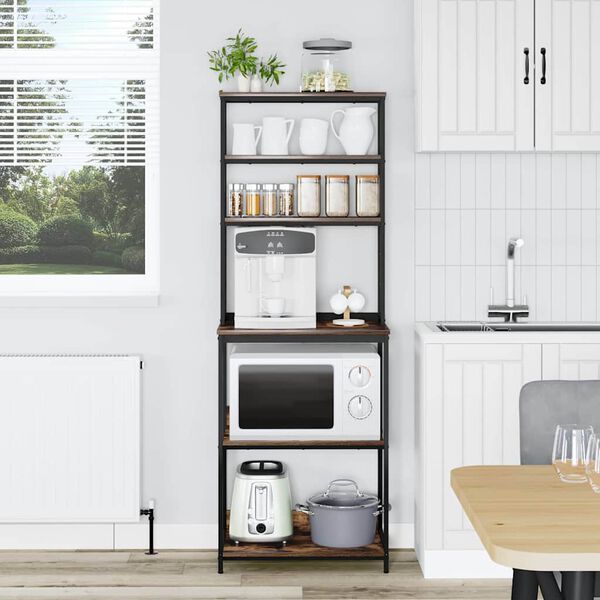 vidaXL K&ouml;&ouml;giriiul Suitsetatud tamm 60 x 40 x 168 cm Tehispuit