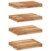 vidaXL ujuvad riiulid 4 tk 40 x 30 x 4 cm &otilde;liviimistlusega t&auml;ispuit akaatsia