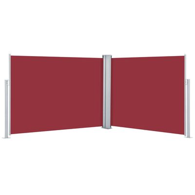 vidaXL lahtitõmmatav külgsein, punane, 140 x 1000 cm