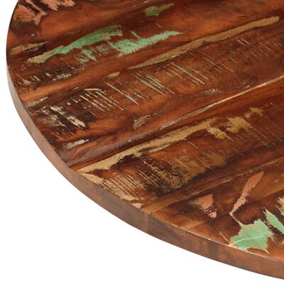 vidaXL ümmargune lauaplaat, Ø70x3,8 cm, taastatud puit