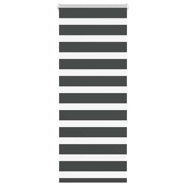 vidaXL Triibuline ruloo must 55x150 cm kanga laius 50,9 cm pol&uuml;ester