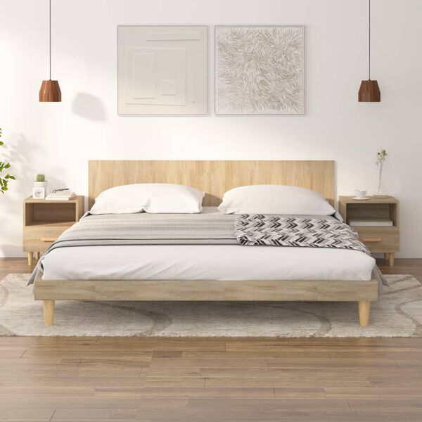 vidaXL &ouml;&ouml;kapid 2 tk, sonoma tamm, 40 x 35 x 47 cm