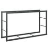 vidaXL k&uuml;ttepuude rest, must, 110x30x61 cm, teras