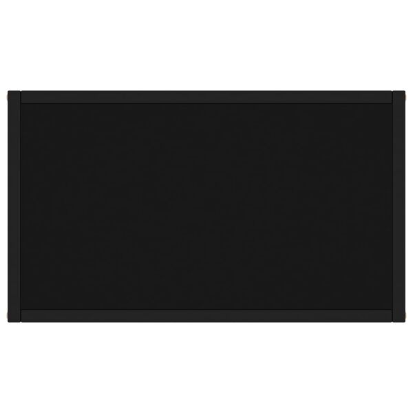 vidaXL konsoollaud, must, 60 x 35 x 75 cm, karastatud klaas