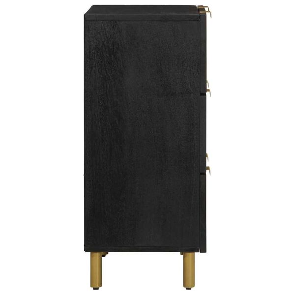 vidaXL puhvetkapp, must, 60x33x75 cm, tehispuit