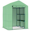 vidaXL kasvuhoone riiulitega, 143 x 143 x 195 cm