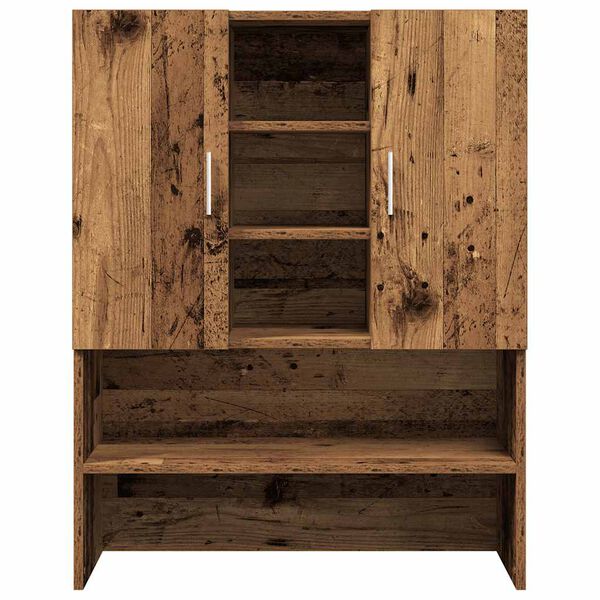 vidaXL Pesumasina Kapp Vana Puit 70,5x25,5x90 cm