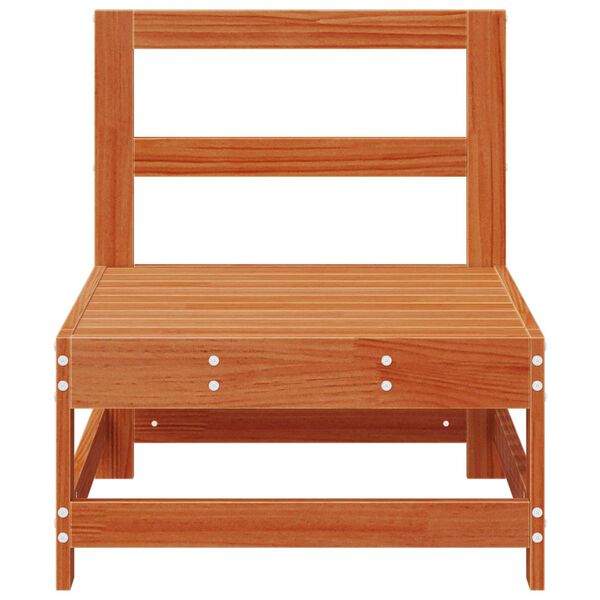 vidaXL Aia Keskmine Diivan Tahke m&auml;nd Vahapunane 62 x 62 x 70,5 cm