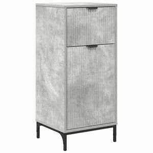 vidaXL Vannitoa kapp Betoonhall 39,5 x 36 x 88 cm Tehispuit & Metall