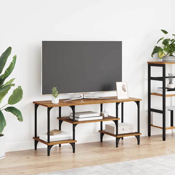 vidaXL Telerikapp Vana puit 102 x 35 x 45,5 cm