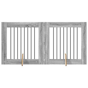 vidaXL Koerav&auml;rav koos aluspuudega 2 pcs Hall Sonoma 80 x 80 cm
