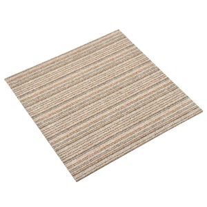 vidaXL Vaip 20 pcs Ribadeta beež 50 x 50 cm 100% pol&uuml;prop&uuml;leen