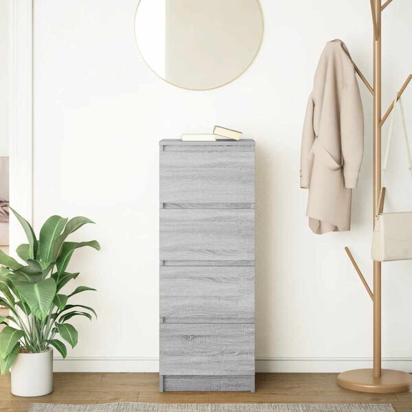 vidaXL puhvetkapp, hall Sonoma tamm, 37,5 x 35x 99 cm, tehispuit