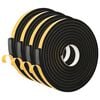 vidaXL Iselihkuv vahtlint 4 pcs Must 20mm x 5m CR Vaht