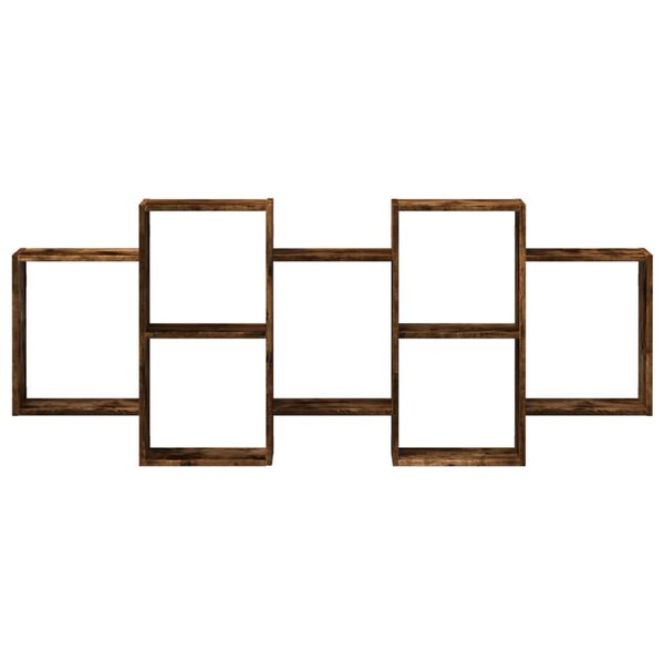 vidaXL seinariiul, suitsutatud tamm, 159x18x65 cm, tehispuit