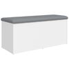 vidaXL hoiupink, valge, 102 x 42 x 45 cm, t&ouml;&ouml;deldud puit
