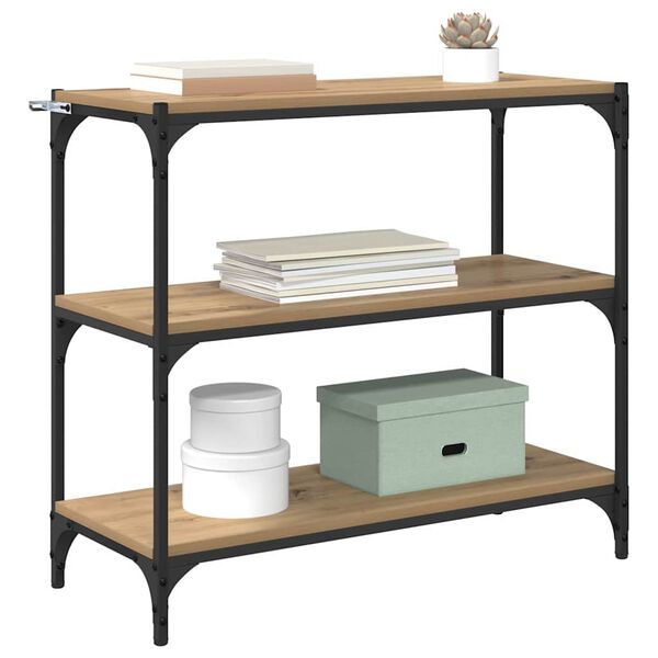 vidaXL Raamaturiiul K&auml;sit&ouml;&ouml;puu 80 x 33 x 70,5 cm