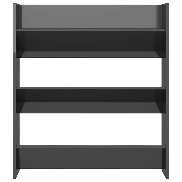 vidaXL seina kingakapp, k&otilde;rgl&auml;ikega hall, 80x18x90 cm, tehispuit