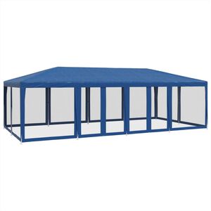 vidaXL peotelk 12 v&otilde;rgust k&uuml;lgseinaga, sinine, 8x4 m HDPE