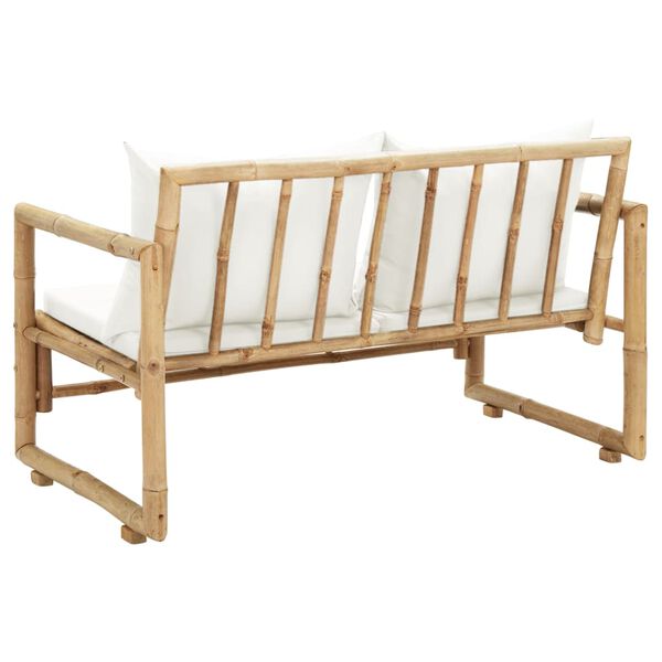 vidaXL 2-kohaline aiadiivan patjadega, bambus