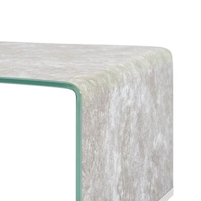 vidaXL kohvilaud pruun marmor 98 x 45 x 31 cm karastatud klaas