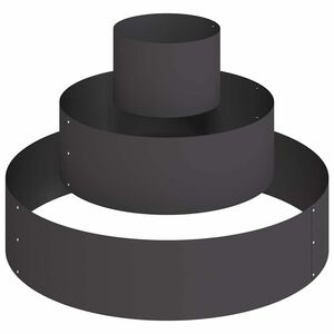 vidaXL Aia istutuspot Must 90 x 90 x 20 cm K&uuml;lmvalmistatud teras