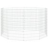 vidaXL loomade aedik 10 paneeli 54x100 cm tsingitud raud