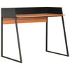 vidaXL laud, must ja pruun, 90 x 60 x 88 cm