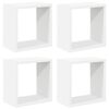vidaXL kuubikukujulised seinariiulid 4 tk, valge, 26 x 15 x 26 cm