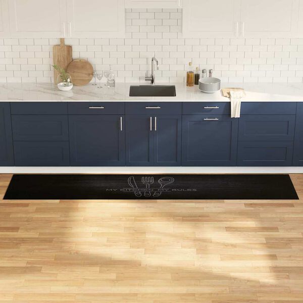 vidaXL K&ouml;&ouml;givaip Must 300 x 60 cm Samet