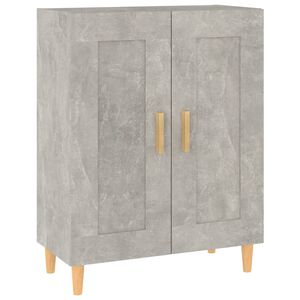 vidaXL puhvetkapp, betoonhall, 69,5 x 34 x 90 cm, tehispuit