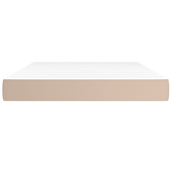 vidaXL vedrumadrats, Cappuccino, 140x190x20 cm, kunstnahk