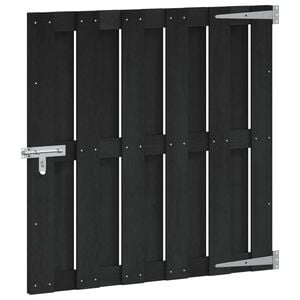 vidaXL Aia aed 100 x 100 cm WPC ja Alumiinium Must