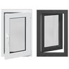 vidaXL Keldriakendus RISOR 60 x 80 cm PVC ja klaas Antratsiit
