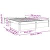 vidaXL Voodi raam Vahapruun 120 x 200 cm Kindel m&auml;nnipuidust