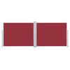 vidaXL lahtitõmmatav külgsein, punane, 140 x 1000 cm