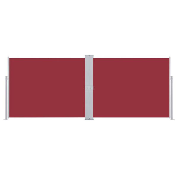 vidaXL lahtitõmmatav külgsein, punane, 140 x 1000 cm