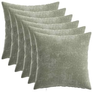 vidaXL Diivanipadi 6 pcs HEERLEN Roheline 30 x 30 cm &Scaron;en&uuml;&uuml;lfabric